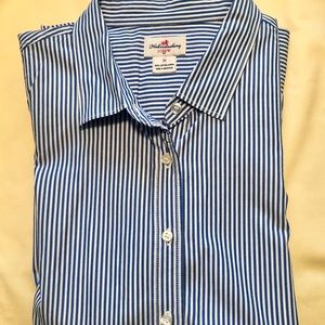 Blue/White Striped Button Down